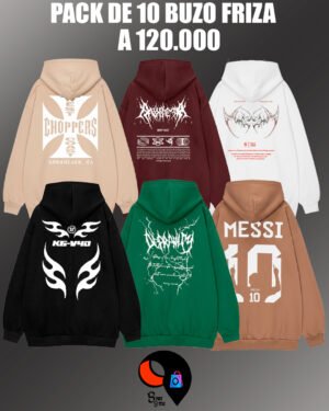 PACK DE 10 BUZOS FRIZA SURTIDOS