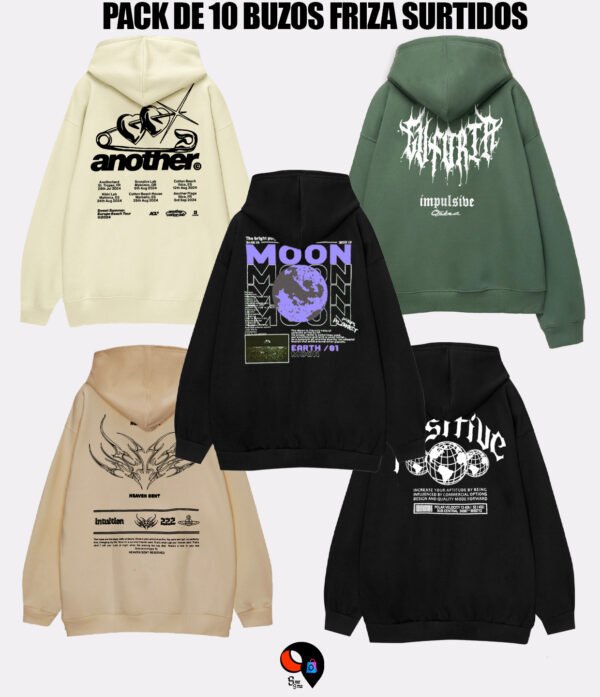 PACKS buzo friza PACK DE 10 BUZOS FRIZA SURTIDOS