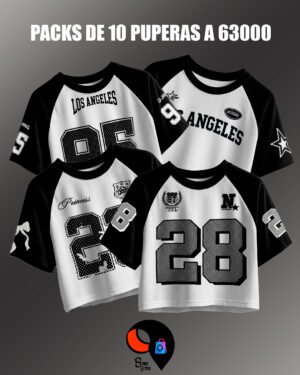 PACK DE 10 PUPERAS RANGLA SURTIDAS