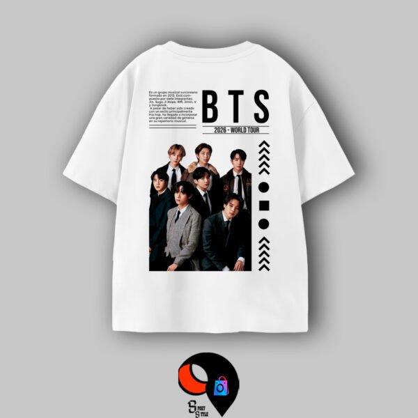 Remera blanca 32 REMERON BTS