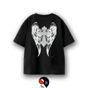 Remera negro 52 REMERON CRUZ ALAS