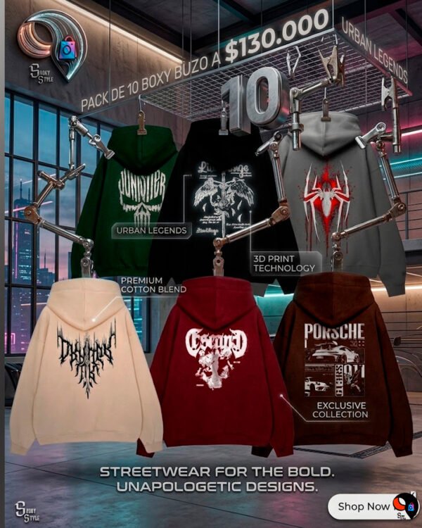 PACK SURTIDOS 10 BOXY BUZO