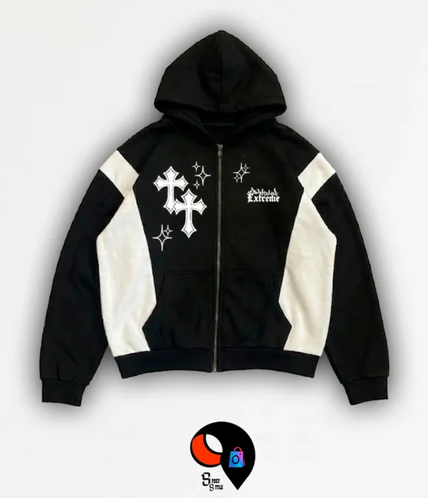 CAMPERA NEGRO 4 CAMPERA COMBINADA CRUZ EXTREME