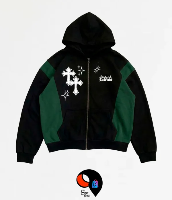 CAMPERA NEGRO 5 CAMPERA COMBINADA CRUZ EXTREME