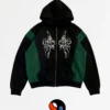 CAMPERA NEGRO 7 CAMPERA COMBINADA CRUZ