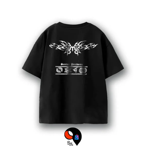 Remera_negro75 REMERON MARIPOSA
