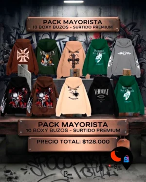 PACK DE 10 BOXY BUZOS SURTIDOS