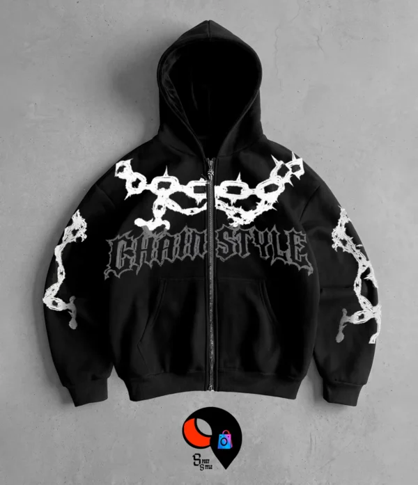 CAMPERA NEGRO 13 CAMPERA CHAIN STYLE