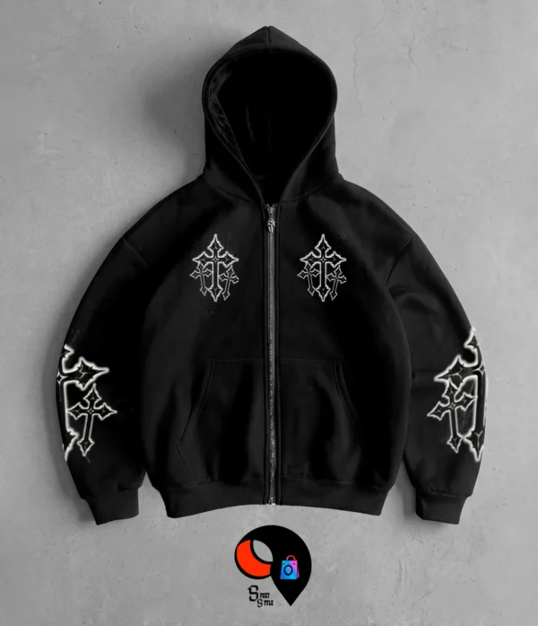 CAMPERA NEGRO 8 CAMPERA CRUZ