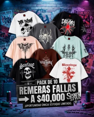 PACK SURTIDOS 10 REMERONES FALLAS