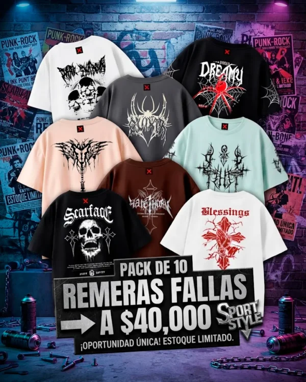 PACK SURTIDOS 10 REMERONES FALLAS