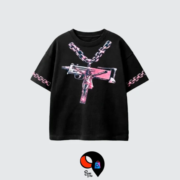BOXY FIT NEGRO FRENTE 61 BOXY FIT CRUCIFIJO
