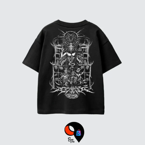 BOXY FIT NEGRO FRENTE 64 BOXY FIT CALAVERA Y VIBORA