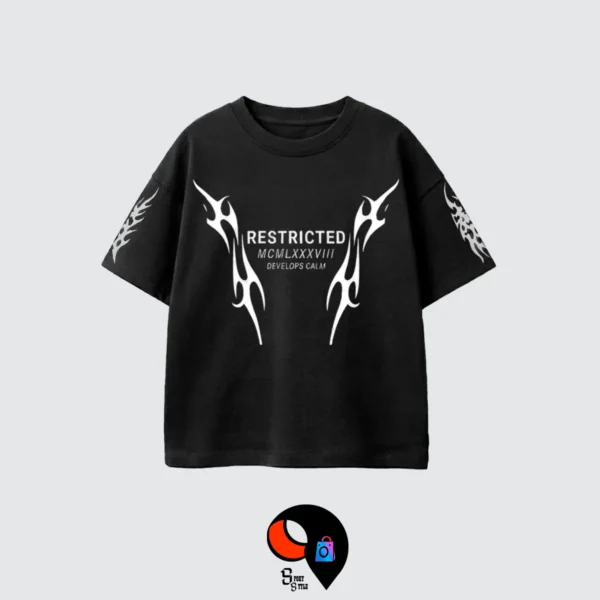 BOXY FIT NEGRO FRENTE 66 BOXY FIT RESTRICTED